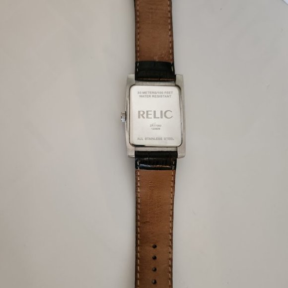 Relic Men's Watch Brown Genuine Leather - Picture 5 of 6
